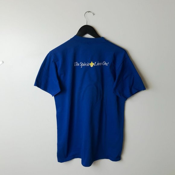 80s Vintage Jerzees By Russell National Scout Jamboree T Shirt USA 1985 Medium M - Picture 14 of 16